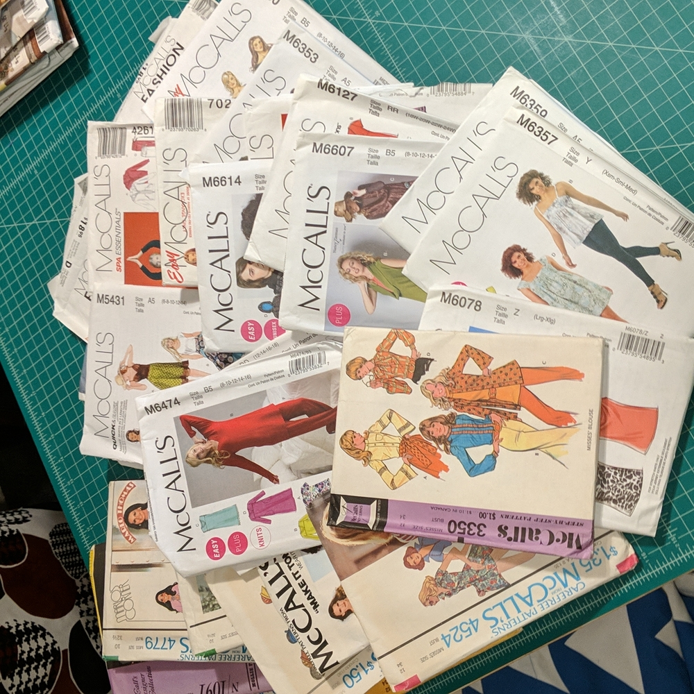 Vintage & newer McCall's sewing patterns
